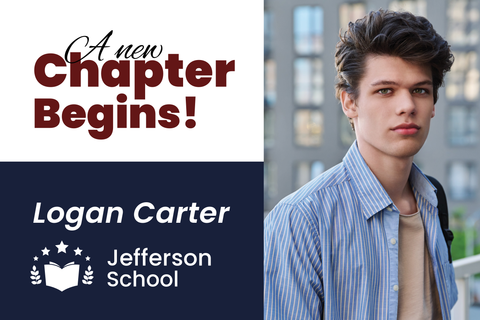 New Chapter Begins Graduate School Photo Sign Template