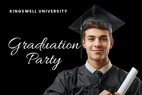 University Graduation Party Photo Sign Template