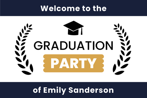 Graduation Party Welcome Sign Template