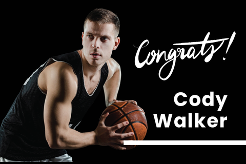 Congrats on Graduating Basketball Player Sign Template
