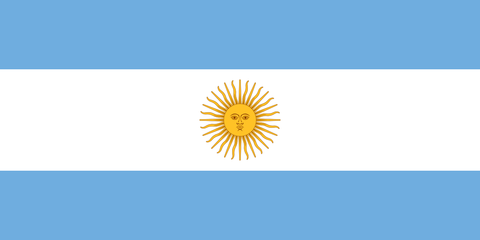 Argentinian National Flag Sign Template