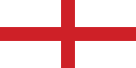 English National Flag Sign Template