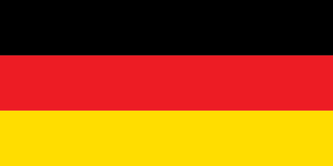 German National Flag Sign Template