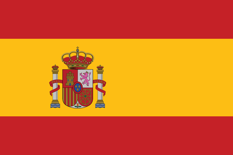 Spanish National Flag Sign Template