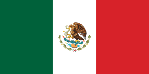 Mexican National Flag Sign Template