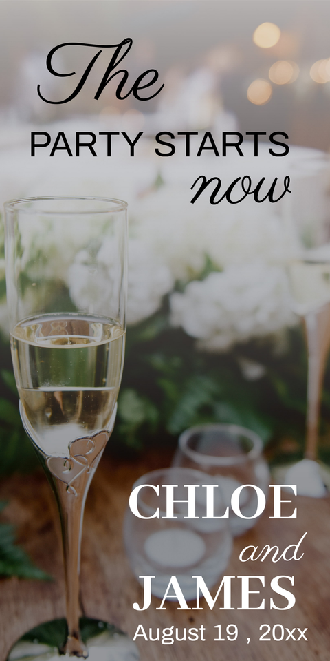 Party Announcement Wedding Welcome Sign Template