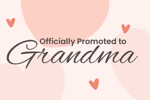 Promoted to Grandma Mother's Day Sign Template