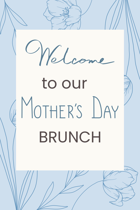 Mother's Day Brunch Sign Template