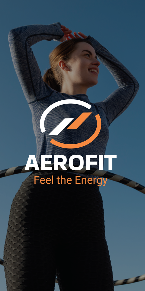 Bold Fitness Brand Vertical Sign Template