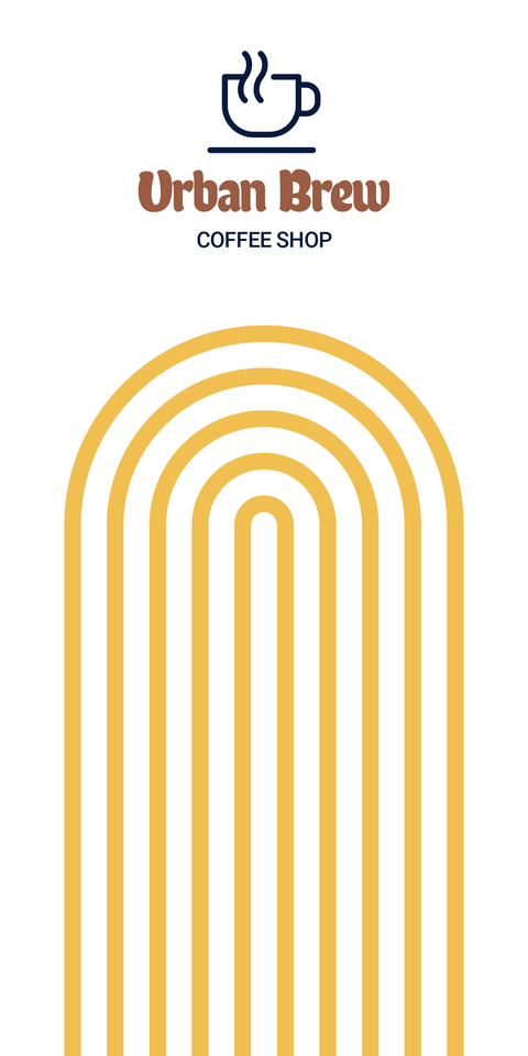 Urban Brew Coffee Shop Sign Template