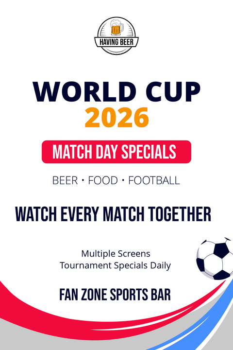 World Cup Match Day Specials Sign Template