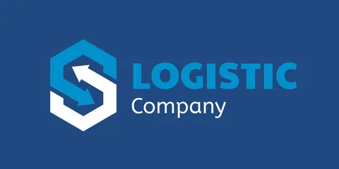 Simple Blue and White Letter S Icon Logo Sign Template