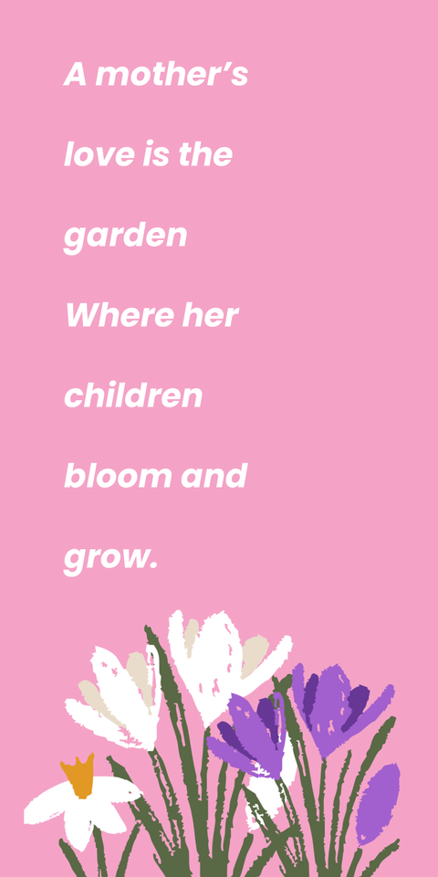 Pink Mother's Day Quote Sign Template