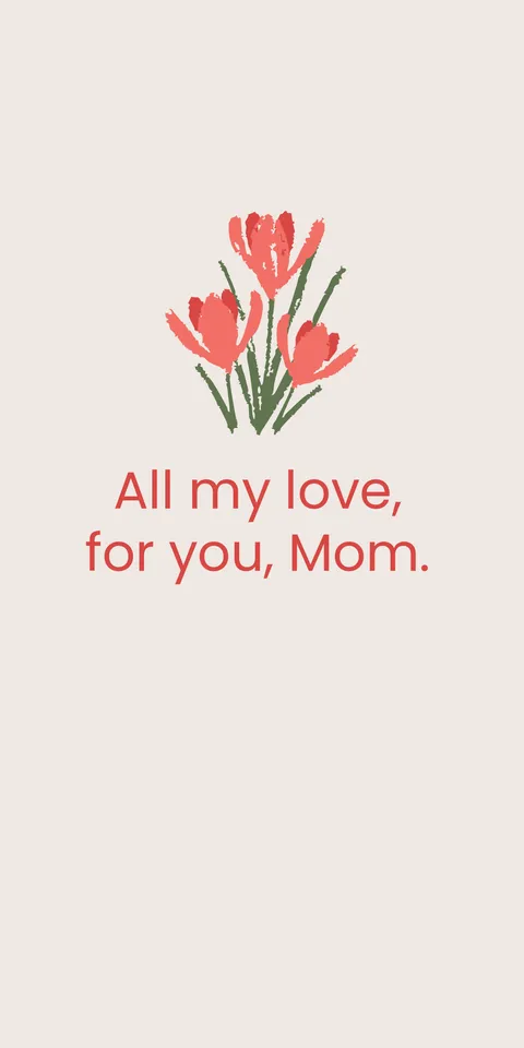 Beige Mother's Day Quote Sign Template