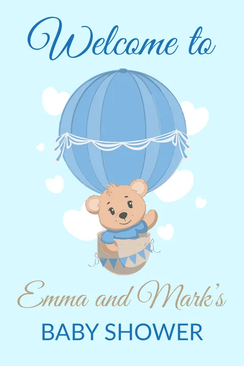 Baby Shower Welcoming Sign Template
