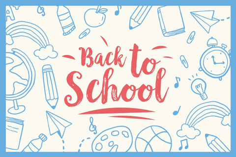 Bright Back to School Sign Template