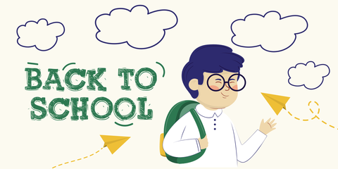 Back to School Student Character Sign Template