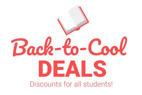 Cool Back to School Deals Textbook Icon Sign Template