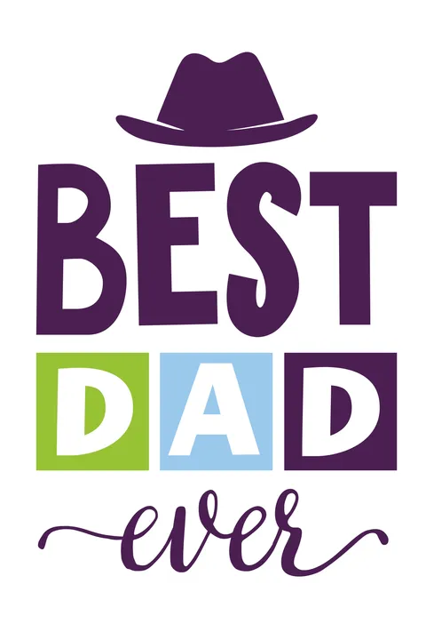 Best Dad Ever Quote Sign Template