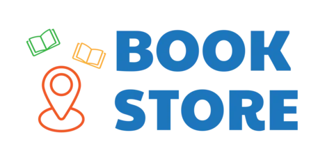 Books and Map Marker Icons With Text Sign Template