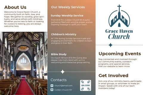 Informative Grace Haven Church Sign Template