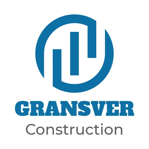 Construction Company Round Icon Logo Sign Template