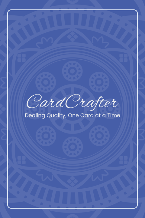 Intricate Blue Playing Cards Template