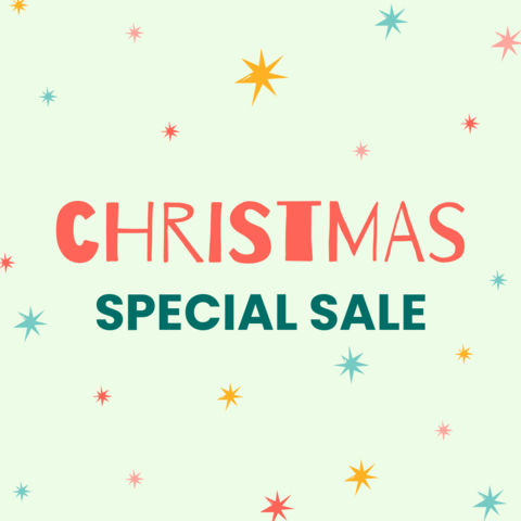Pastel Green Christmas Special Sale Sign Template