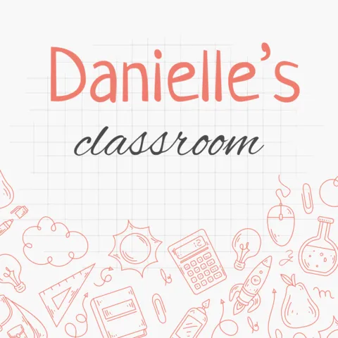 Teacher Classroom Drawing With Text and Icons Sign Template
