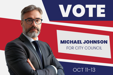 Creative Political Sign Template