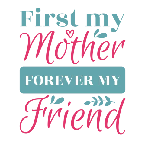 Blue and Pink Mother's Day Quote Sign Template