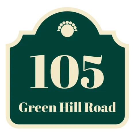 Green Hill Road Custom Address Sign Template
