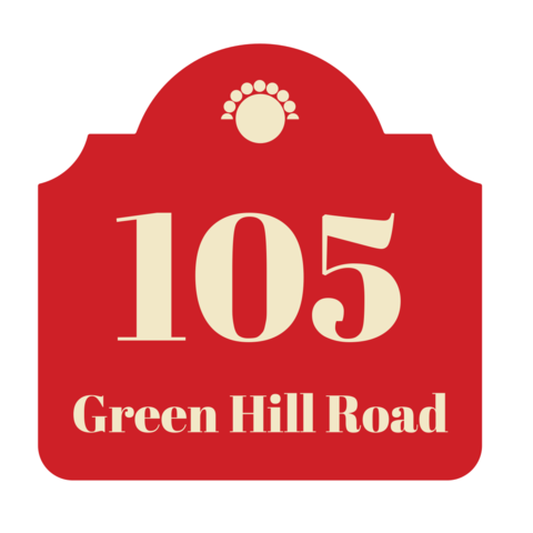 Green Hill Road Custom Address Sign Template