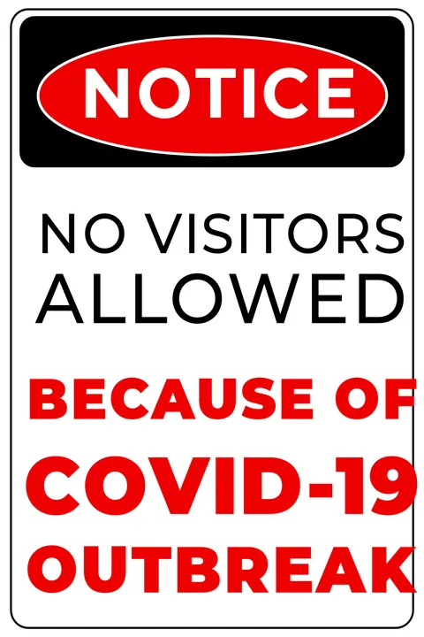 COVID-19 notice sign template