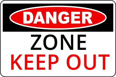 Danger Zone Keep Out Warning Sign Template