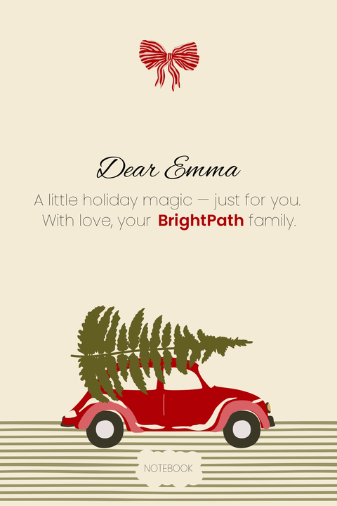 Holiday Car With Fir Tree Christmas Sign Template