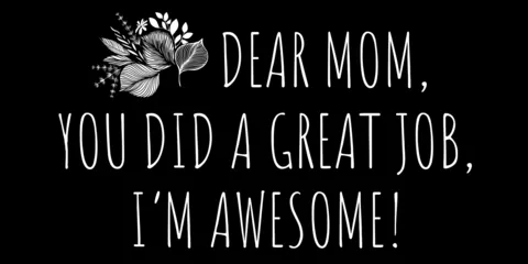Elegant Black and White Mother's Day Sign Template