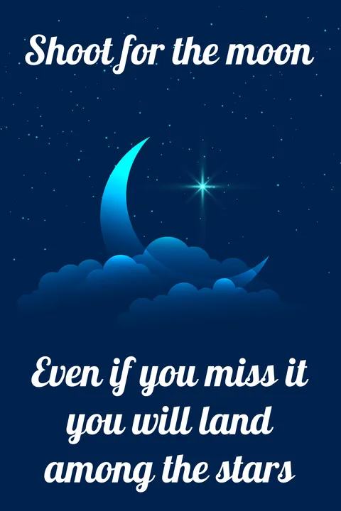 Starry Sky Illustration With a Quote Template