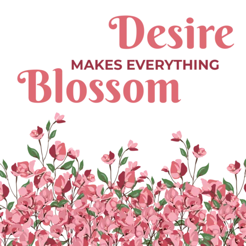 Spring-Themed Inspirational Quote in Pink Sign Template