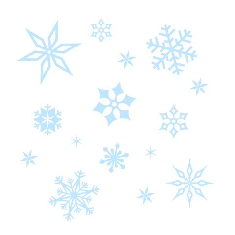 Unique Snowflake Patterns Collection Decorative Template