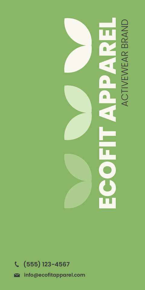 Green Eco-Friendly Brand Contact Template