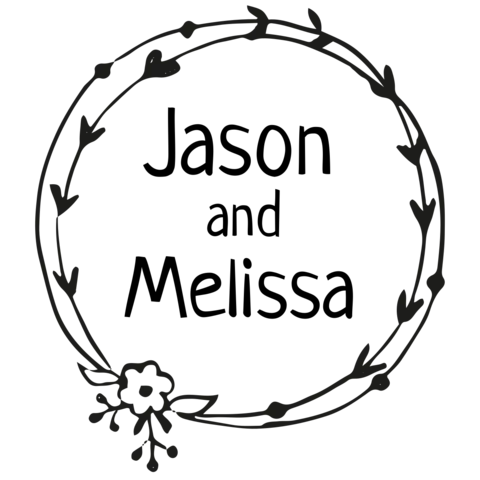 Newlyweds' Names and a Wedding Wreath Sign Template
