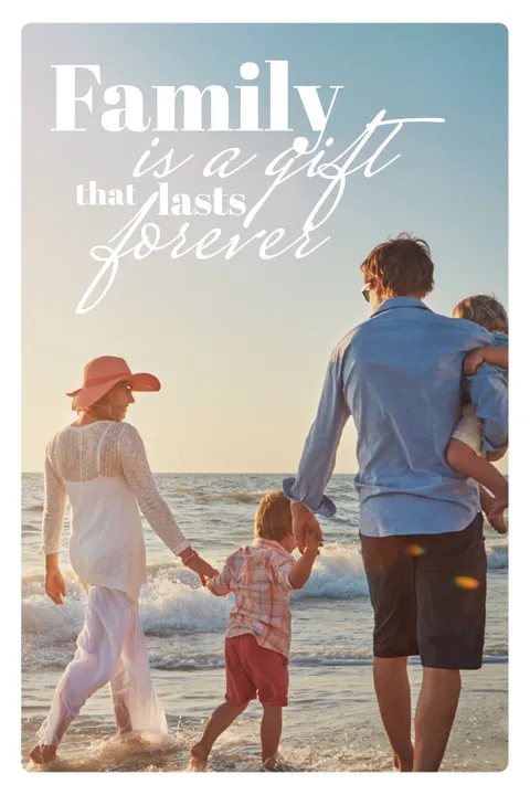 Heartwarming Family Playing Cards Template