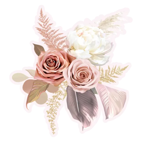 Vintage Floral Design Sign Template