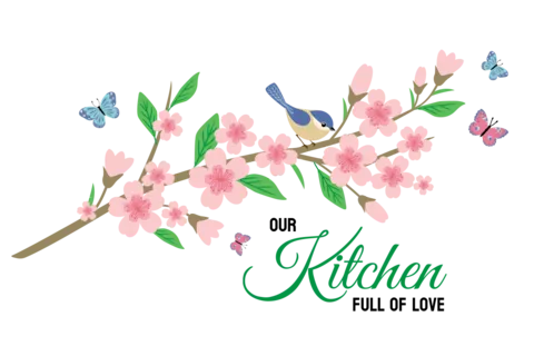 Our Kitchen Full of Love Colorful Floral Sign Template