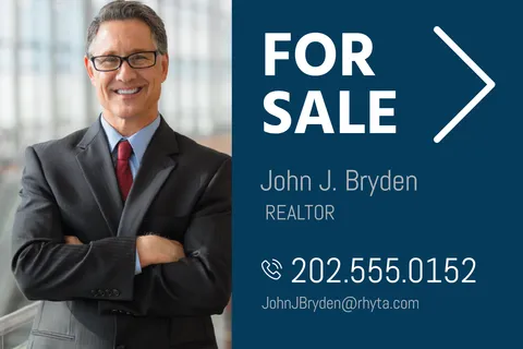 For Sale Text With Realtor Photograph Commercial Template