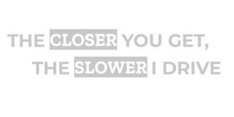 Funny Car Tailgating Warning Quote Sign Template