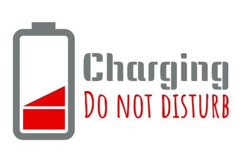 Charging, Do Not Disturb With Low Charge Image Sign Template