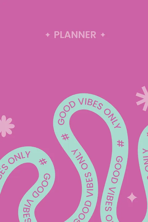 Good Vibes Only Custom Daily Planner Template