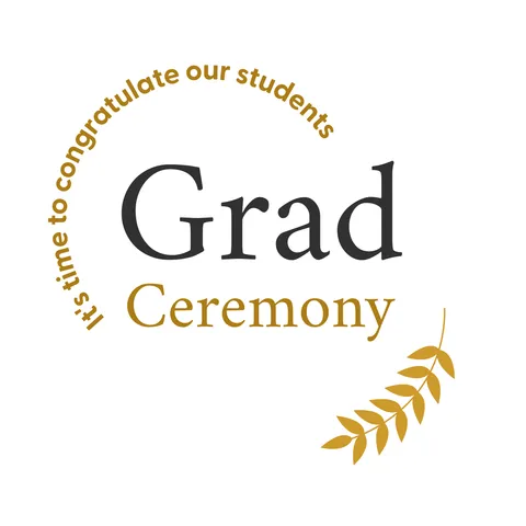 Golden Elegant Graduation Sign Template